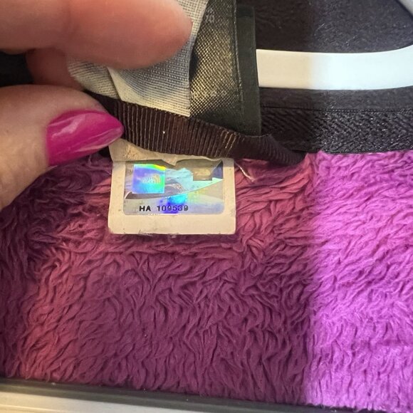 The North Face Jacket Women Purple Osito Full Zipper Pockets Size Small Fleece - Picture 12 of 13